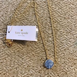 Kate Spade Pavé blue necklace